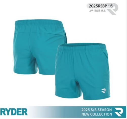 라이더 반바지 2025SS 2025RSBP-6 3부 여성용 기획 반바지 배드민턴바지 탁구바지 